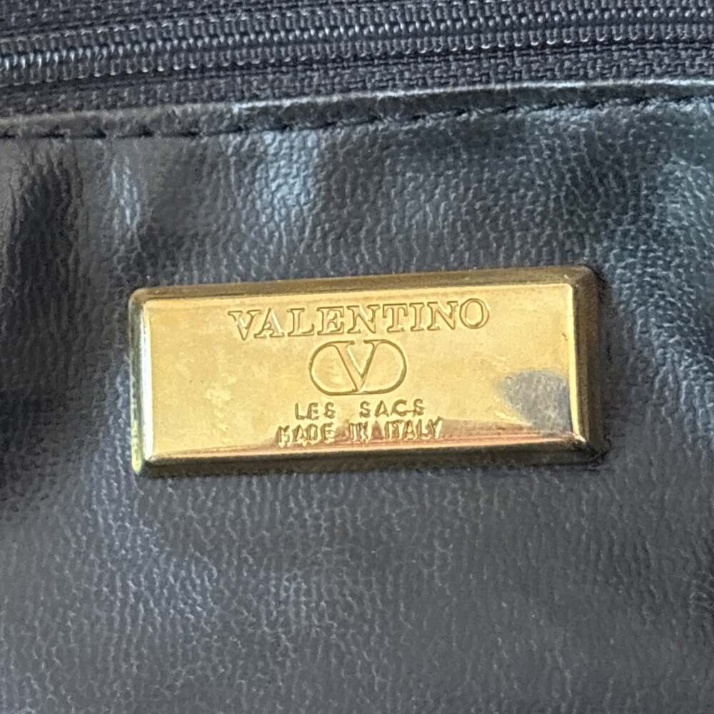 Valentino Les Sacs Burgundy Tone on Tone VERY VALENTINO Double Handle Satchel - Picture 5 of 16